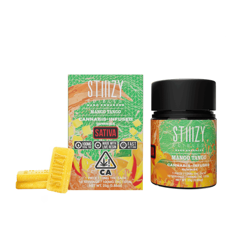 MANGO TANGO STIIIZY EDIBLES - 100MG GUMMIES