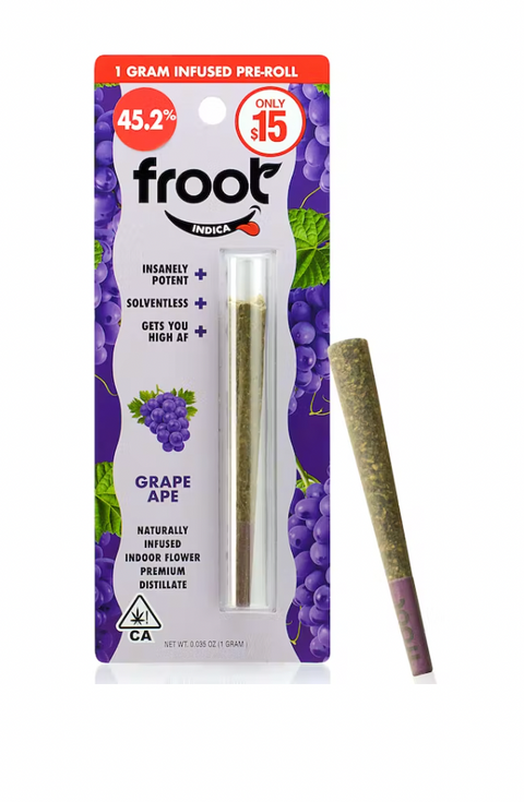 Froot Grape Ape Infused 1-gram Pre-roll